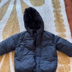 Zara Kids Navy blue winter Puffer Coat age 3
